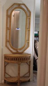 lot 414 image: Hallway Table and Mirror Lot