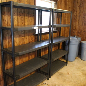lot 430 image: Plastic Shelving Units