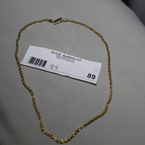 lot 89 image: 14K Gold Necklace