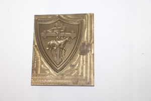 lot 39 image: Brass Embossing Printing Plate