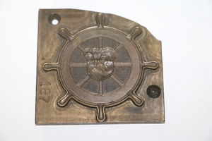 lot 40 image: Brass Embossing Printing Plate