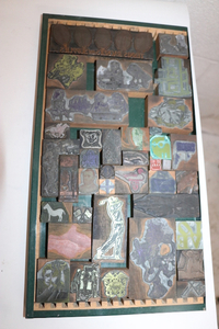 lot 56 image: Wood Backed Printing Blocks
