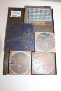 lot 57 image: Wood Backed Printing Blocks