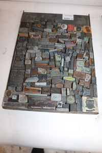 lot 126 image: Wood Backed Printing Blocks