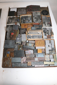 lot 127 image: Wood Backed Printing Blocks