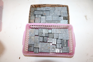 lot 132 image: Lead Printing Blocks