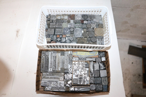 lot 133 image: Lead Printing Blocks