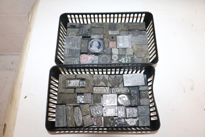 lot 134 image: Lead Printing Blocks