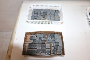 lot 136 image: Lead Printing Blocks