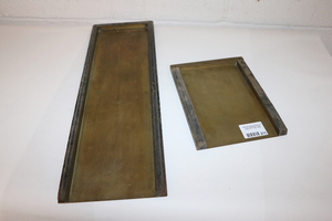lot 211 image: 2 - Brass Galley Trays - 1- R. Hoe Pat Feb 15, 1867