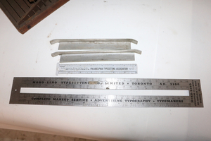 lot 227 image: Printing Rulers & Roller Supports