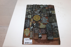 lot 249 image: Wood Backed Printing Blocks