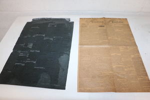 lot 266 image: Old Newspaper Printing Plate 1847