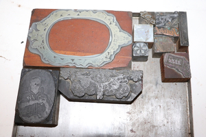 lot 277 image: Wood Backed Printing Blocks