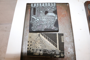lot 278 image: Wood Backed Printing Blocks