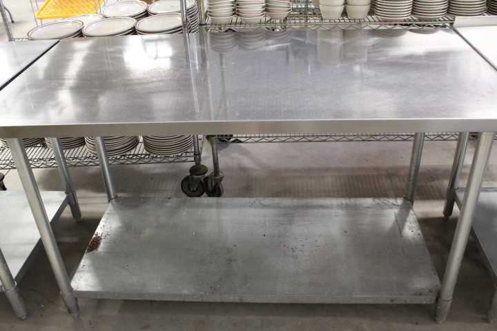 lot 45 image: 5 Stainless Steel Table