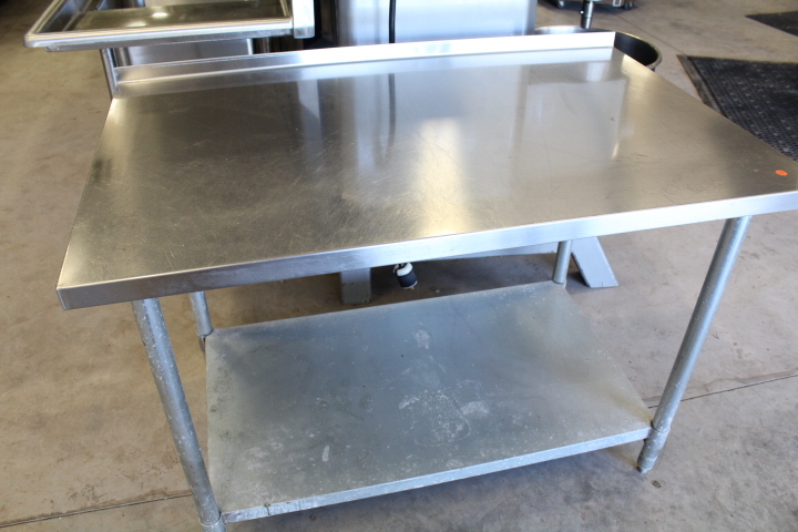 lot 48 image: 4 Stainless Steel Table