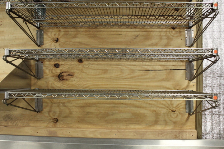 lot 57 image: Metro style wall shelf