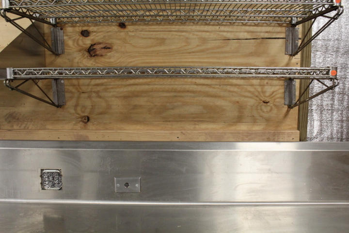 lot 58 image: Metro style wall shelf