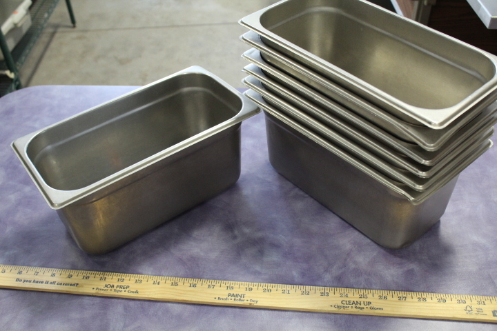lot 131 image: 13 x 6 deep insert pans
