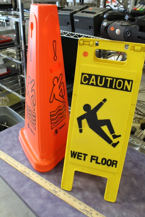 lot 275 image: wet floor signs
