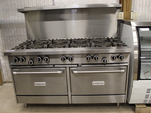 lot 2 image: 10 Burner Stove -HEAVY DUTY model by Garland - NEW