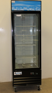 lot 9 image: Glass 1-Door Freezer - NEW