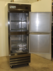 lot 16 image: Split (Half) Door Refrigerator - NEW