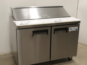 lot 17 image: Refrigerated Sub  salad  sandwich Prep Table - NEW
