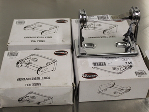 lot 145 image: Single Roll Toilet Tissue Dispensers - NEW