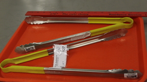 lot 127 image: Stainless Steel Tongs - New