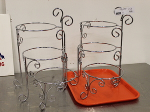 lot 152 image: 3-Tier Bowl Stands