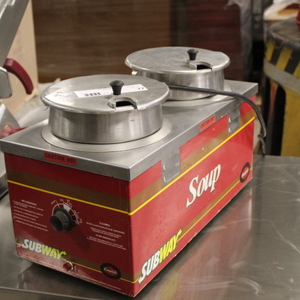 lot 77 image: Dual Soup Warmers