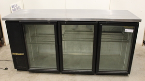 lot 42 image: True 3-Glass Doors Bar Back