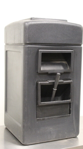 lot 179 image: Service Station Trash Can wWindow Cleaner Squeegee