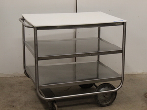 lot 49 image: Poly Top Service  Butcher Cart