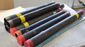 lot 230 image: 2 Threaded Black Pipe