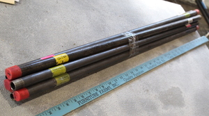 lot 220 image: 12 Threaded Black Pipe