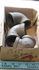 lot 258 image: 1-12 to 2 Reducing 90 Degree Elbows