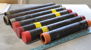 lot 231 image: 2 Threaded Black Pipe