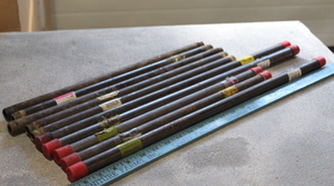 lot 222 image: 12 Threaded Black Pipe