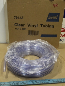 lot 98 image: 12 Clear Vinyl Tubing