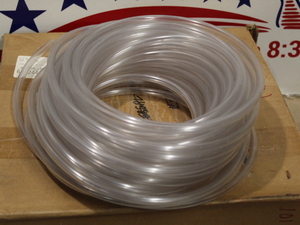 lot 101 image: 38 OD 14 ID Clear Tubing