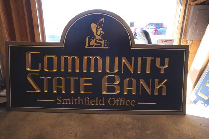 Signage from the Community State Bank of Orbisonia ___TROY's auction