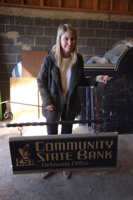 Signage from the Community State Bank of Orbisonia ___TROY's auction